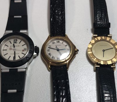 カルティエ・ティファニー・ブルガリ　レディース腕時計をまとめてお買取り致しました！