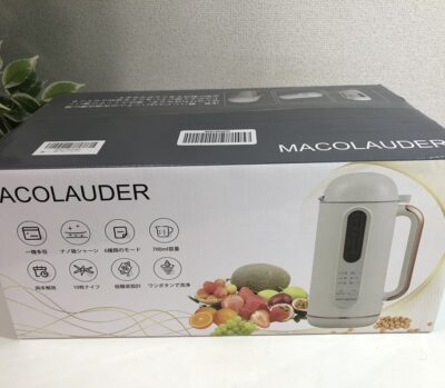 MACOLAUDER豆乳メーカー900ML　をお買取りさせていただきました！