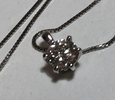ダイヤモンド0.25ct PT900ペンダントネックレス　をお買取りさせていただきました！