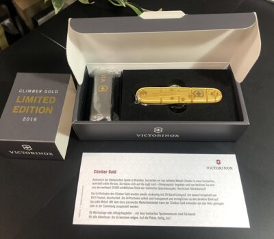 ビクトリノックス　CLIMBER GOLD 2016LIMITED EDITION　をお買取りさせていただきました！