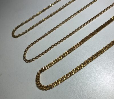 K24喜平ネックレス、K18ネックレスｘ2　をまとめてお買取りさせていただきました！