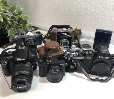 カメラ一式（ニコン、キャノン、アサヒペンタックス、ミノルタ）　をまとめてお買取りさせていただきました！