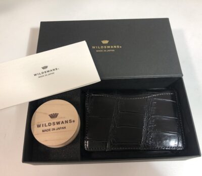ワイルドスワンズ　名刺入れアドラー　クロコダイル　極美品　をお買取りさせていただきました！