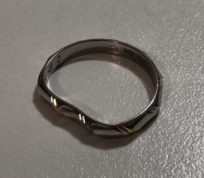 PT900ｘK18コンビリング（変形有り）　をお買取りさせていただきました！