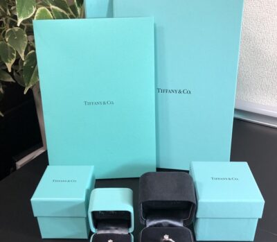 ティファニー　ダイヤモンド0.37ctPT950リング、ダイヤモンド0.28ctPT950リング　をまとめてお買取りさせていただきました！