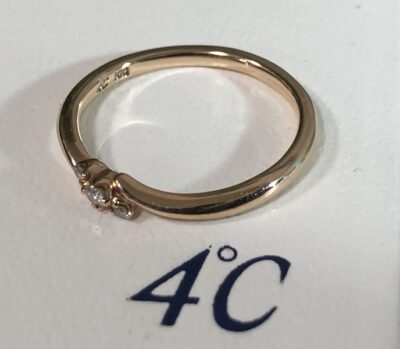 4℃ メレダイヤ+K10リング をお買取りさせていただきました!