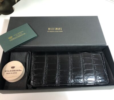 ワイルドスワンズ　長財布　コーリン　クロコダイル　未使用付属品完備　をお買取りさせていただきました！