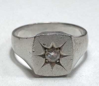 ダイヤモンド0.2ct＋Pm850リング　をお買取りさせていただきました！