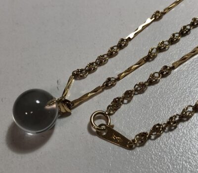 水晶＋K18ネックレス　をお買取りさせていただきました！