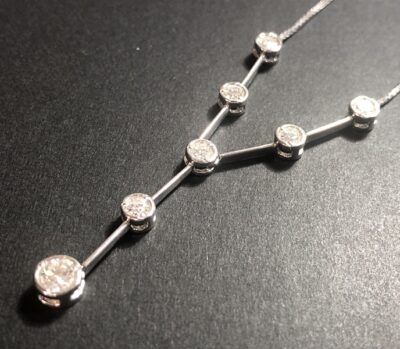 ダイヤモンド7石計1.0ct＋Pt850ネックレス　をお買取りさせていただきました！