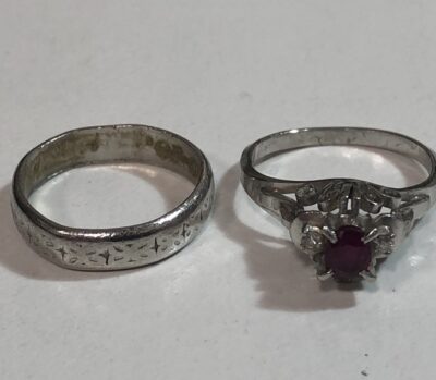 ルビー＋PT900リング、Pt900リング　をまとめてお買取りさせていただきました！