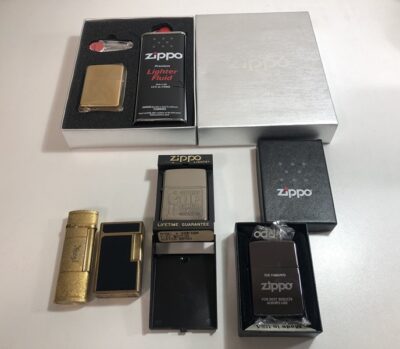 デュポン・イヴサンローランライター、ジッポーライター未使用品ｘ3　をまとめてお買取りさせていただきました！