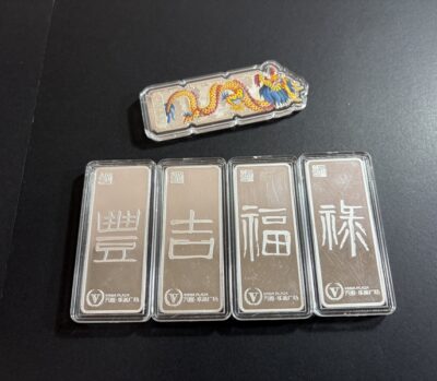 純銀（Ag99.9）バーｘ5本　をまとめてお買取りさせていただきました！