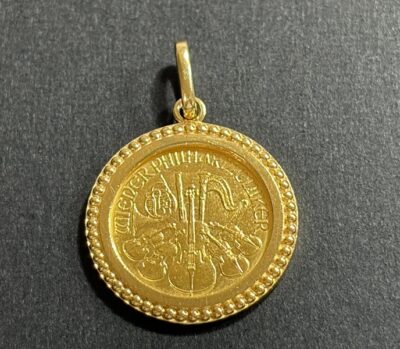 ウィーン　ハーモニー金貨（K24）　K18枠ペンダントトップ　をお買取りさせていただきました！