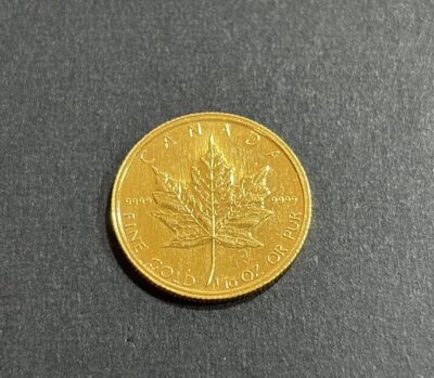 メイプルリーフ金貨　純金（K24）1/10Oz　をお買取りさせていただきました！
